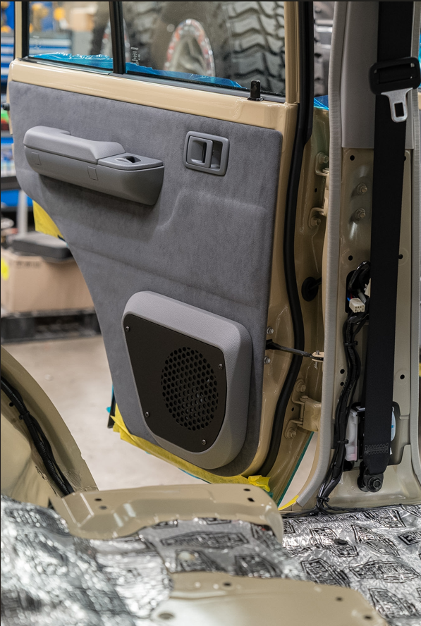 Department of the interior alcantara speaker pod and upgraded door card
