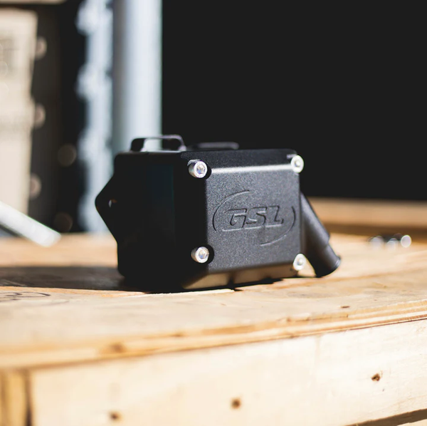 Black powdercoat 70 series catch can 