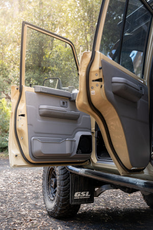Front and rear sandy dual cab 79 series door cards premium