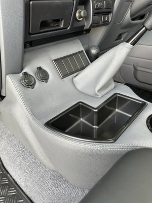 Toyota LandCruiser 70 series floor console grey vinyl