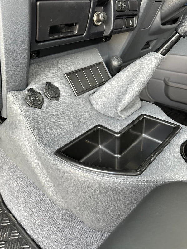 Toyota LandCruiser 70 series floor console grey vinyl