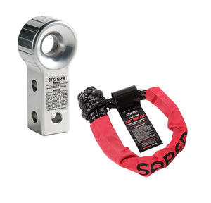 Recovery Rear Hitch Polished Aluminium & 14K Soft Shackle Bundle
