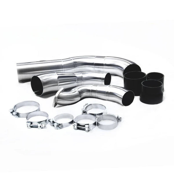 Brushed stainless GSL Fab Intake kit parts out of the box
