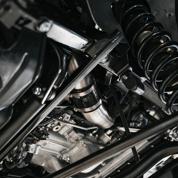 Intake Kit view from under the engine bay