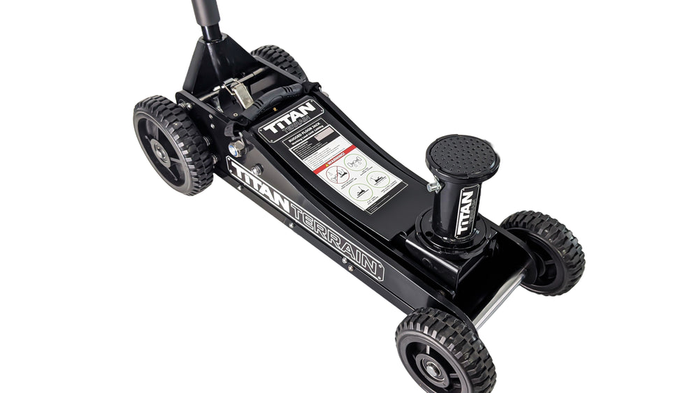 3T Rugged Floor Jack - Hi lift hydraulic trolley jack