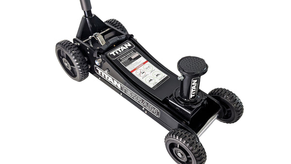 3T Rugged Floor Jack - Hi lift hydraulic trolley jack