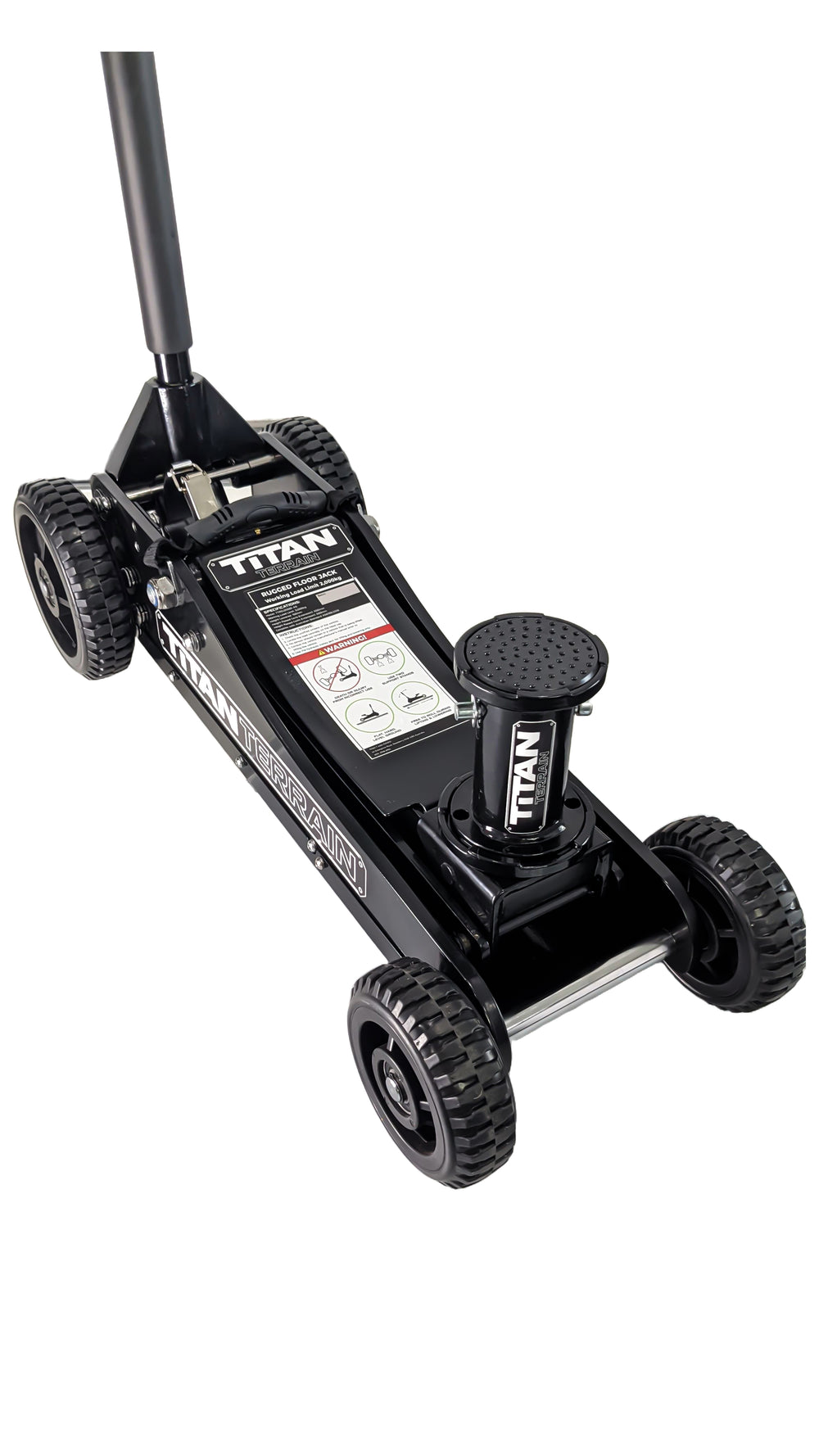 3T Rugged Floor Jack - Hi lift hydraulic trolley jack