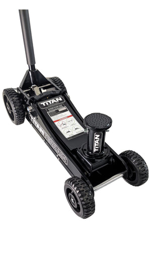 3T Rugged Floor Jack - Hi lift hydraulic trolley jack