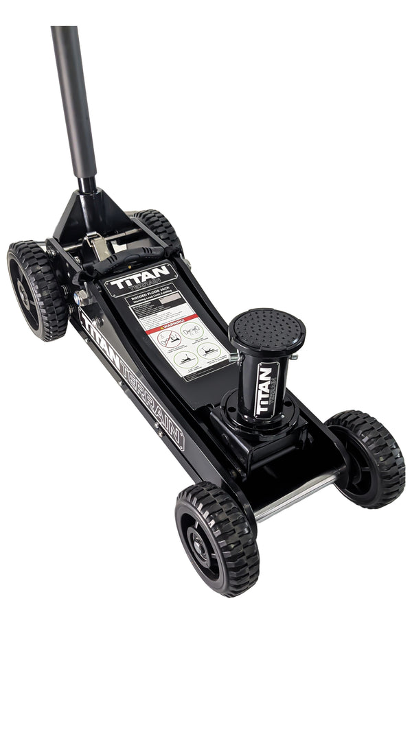 3T Rugged Floor Jack - Hi lift hydraulic trolley jack