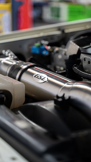 Stainless steel intake kit installed Landcruiser troopy