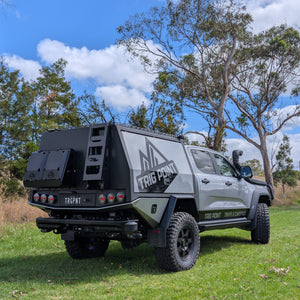 ford super duty as seen on 4wd 24/7 YouTube show fitted with slider side steps 